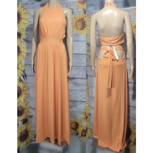 Susana Monaco x Revolve High Neck Low Back 40" in Tango Size XL NWT - Picture 2 of 12